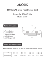 Anobik Essential 10000 Slim User manual