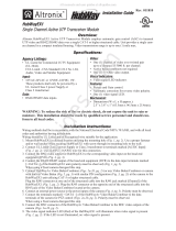 Altronix HUBWAYEX1 Installation guide
