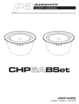 audiophony CHP6A-Bset User manual