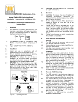 Archon EX99-LED Installation, Operating,  & Maintenance Instructions