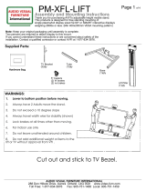 Audio Visual Furniture PM-XFL-LIFT Assembly And Mounting Instructions
