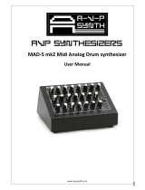 AVP Synthesizer MAD-5 mk2 User manual