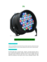 ARTFOX Lighting P6 Super Par64 Wash 48x1/3w, RGBW User manual