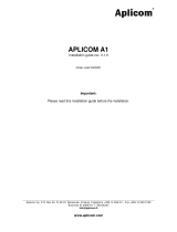 APLICOM A1 Installation guide