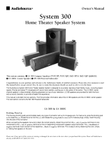 AudioSource SW 300 User manual
