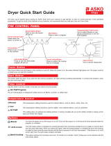 Asko T721 Quick start guide