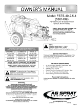 AG SPRAY FSTS-40-2.5-4 Owner's manual