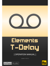 AirRaid Audio Elements T-Delay Operating instructions