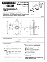 American Standard T203.730 User manual