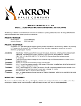 Akron APOLLO 3426 Installation, Operating And Maintenance Instructions