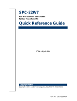 Avalue Technology SPC-22W7 Quick Reference Manual