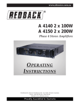 Altronics redback A 4140 2 x 100W Operating instructions