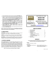 American Changer Corp. ACCS-100 Operating instructions