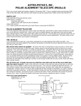 ASTRO-PHYSICS PASILL4 User manual