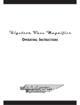Ashdown KLYSTRON BASS MAGNIFIER Operating Instructions Manual