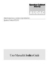 AUDAC PX110 User Manual And Installation Manual