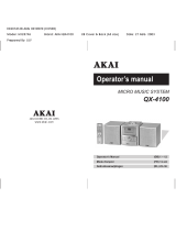 Akai QX-4100 Owner's manual