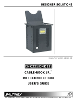 Altinex CABLE-NOOK JR CNK221 User manual
