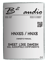 B2 Audio HNX65 Owner's manual