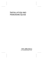 Adaptec 131U2 - AAA RAID Controller User manual