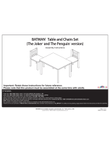 ALLINFUNBATMAN Table and Chairs Set