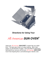 All American SUN OVEN Directions For Using