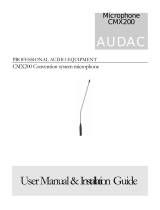 AUDAC CMX200 User Manual & Installation Manual