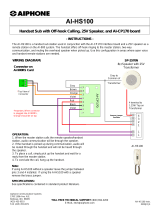 Aiphone AI-HS100 User manual