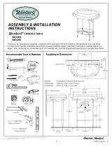 American Standard Standard Console Table 7483.002 User manual