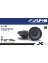 Alpine X-S65 User manual