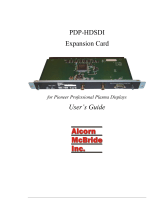 Alcorn Mcbride PDP-HDSDI User manual