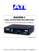 ATI Audio DA2008-1 Operating Ad Maintenance Manual