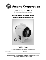Americ Corporation VAF-1500 Owner's manual
