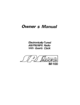 Audiovox SPS IM-100 Owner's manual