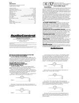 Audio Control EQT Concert Series Owner/Installer Instruction Manual