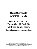 Avantree HT3189 Quick User Manual