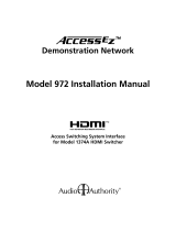 Audio Authority AccessEZ 972 Installation guide