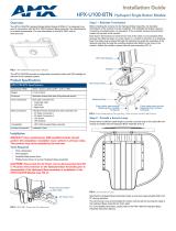AMX HPX-U100-BTN Installation guide