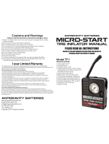 Antigravity Batteries MICRO-START TP-1 User manual