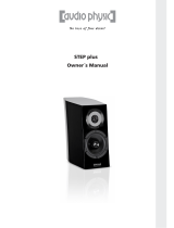Audio Physic STEP plus Owner's manual