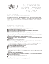 Aaron SW-200 Operating instructions