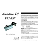American DJ ROVER User manual