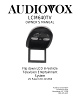 Audiovox LCM640TV User manual