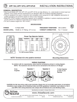 Atlas Sound APF-15TUC User manual