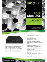 AVGear AVG-HDE2 User manual