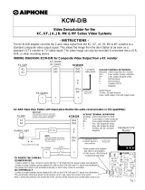 Aiphone KCW-D/B User manual