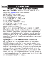 Axxess AX-ALOC648 Installation guide