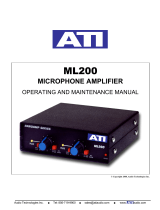 Audio Technologies Incorporated ML200 Operating And Maintenance Manual