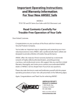 AMSEC TF5517E5 Important Operating Instructions
