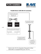AVE Parallel Device with DB-25 Connectors P-2-RS User manual